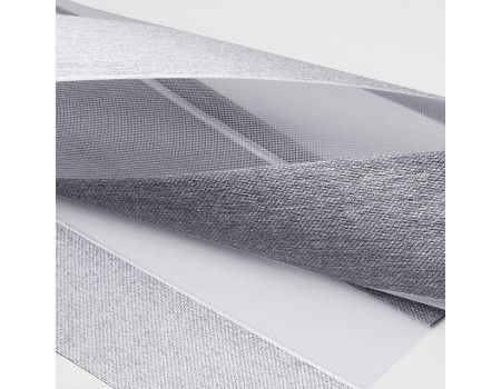 Рулонні штори день ніч блекаут BH 113-2, Silver-Grey